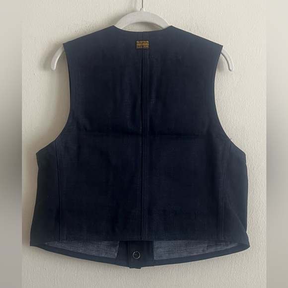 G-Star Raw Denim Vest Size Small New - Picture 3 of 5